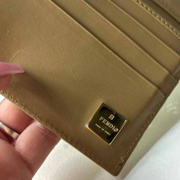 Fendi Zucca Turquoise Compact Wallet 2270-31098-018 - Picture 3 of 8